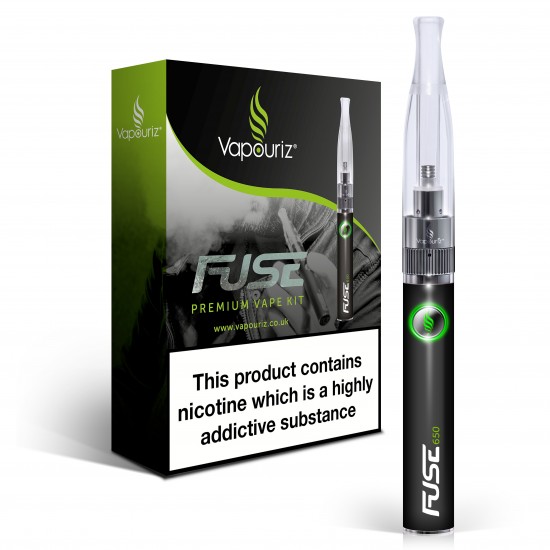 Vapouriz Fuse Vape Pen Black Electronic Cigarette Starter Kit